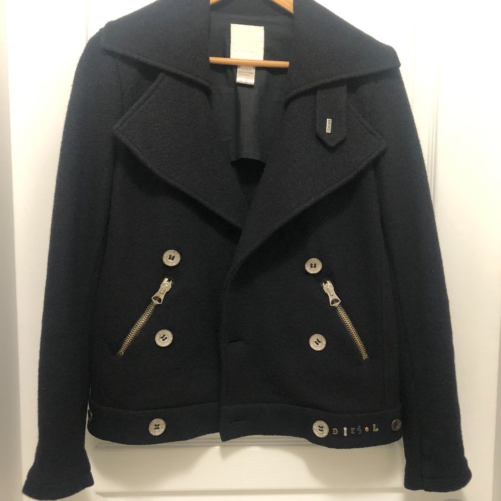Diesel Wool Pea Coat - Size XS - Picture 2 of 12